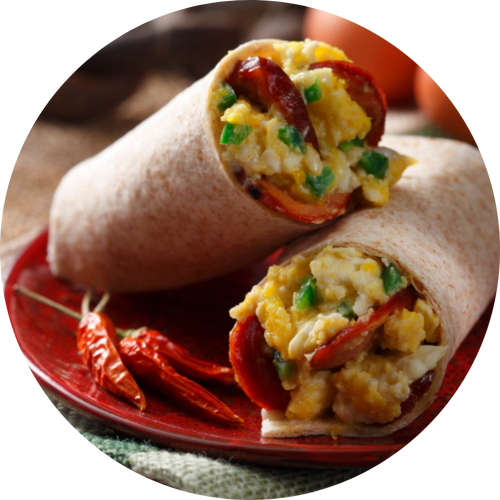Spanish Chorizo Breakfast Wrap