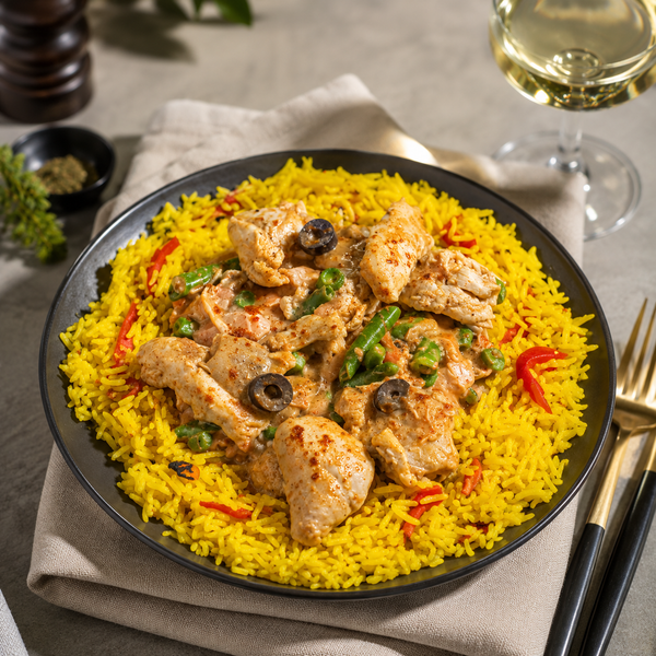 Spanish Chicken - Gourmet Range – high protein ready-made meal, snap-frozen and delivered NZ wide by MealPrep.nz