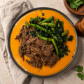 Balsamic Slow-Cooked Beef with Pumpkin - Low Carb