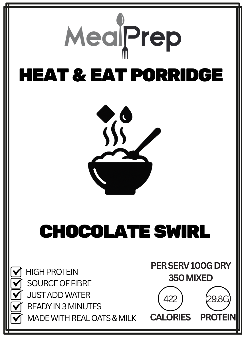 Heat & Eat Porridge – Choc Swirl