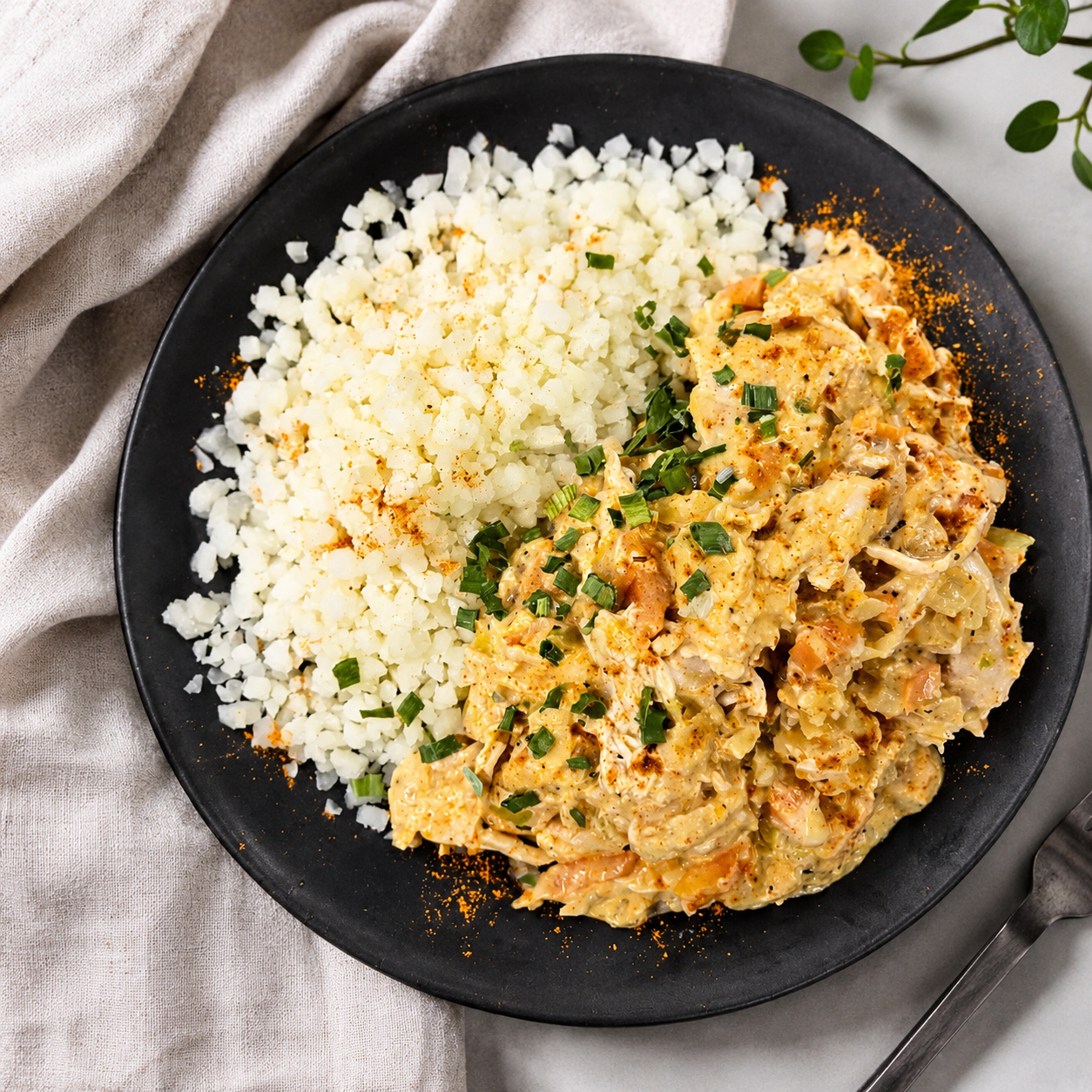 Cajun Chicken & Cauliflower Rice - Low Carb