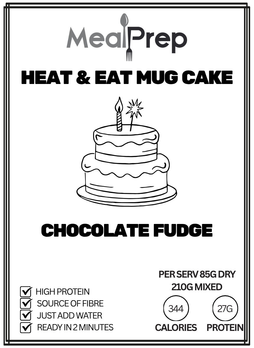 Heat & Eat Protein Mug Cake Chocolate Fudge
