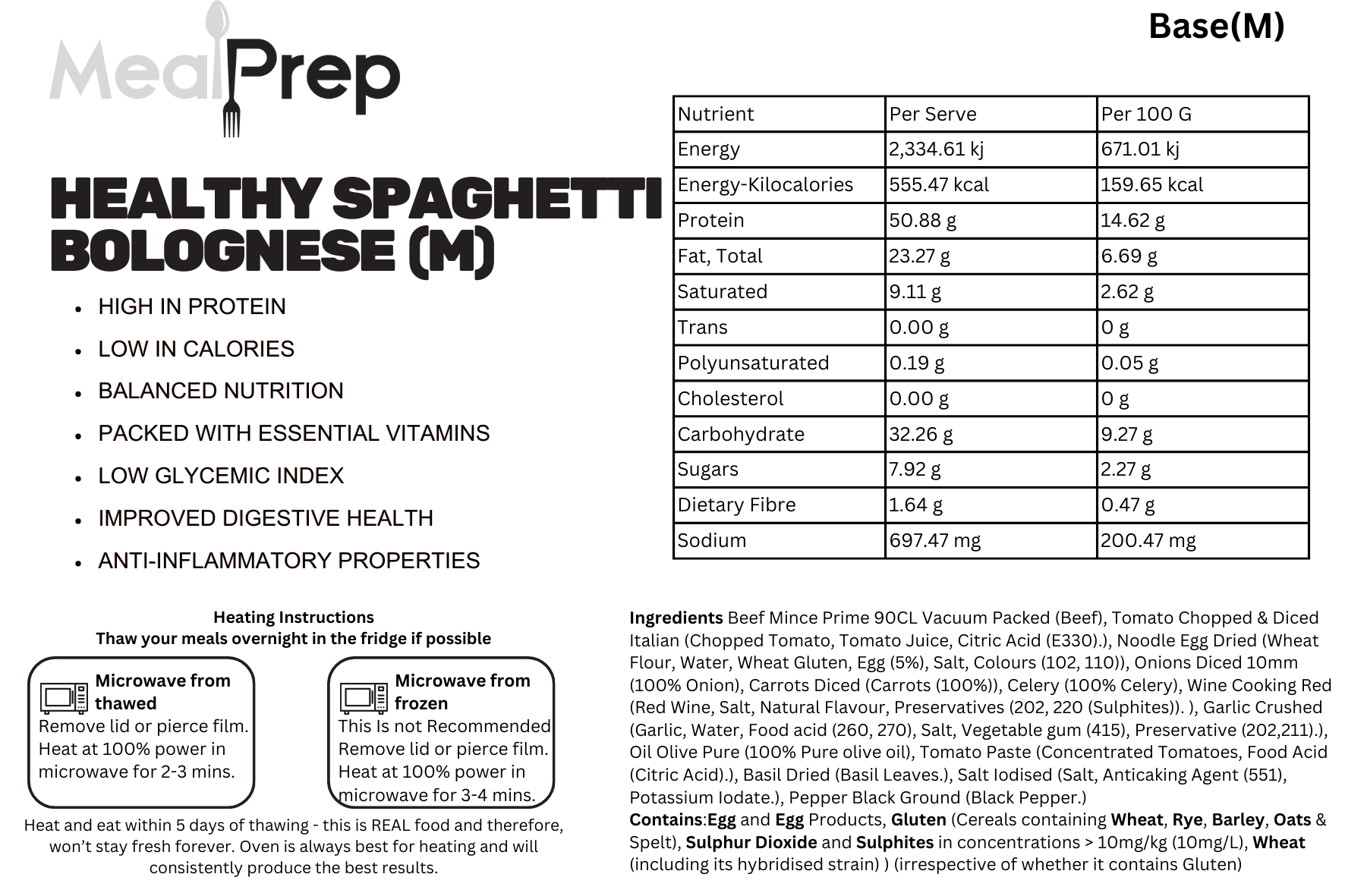 Healthy Spaghetti Bolognese