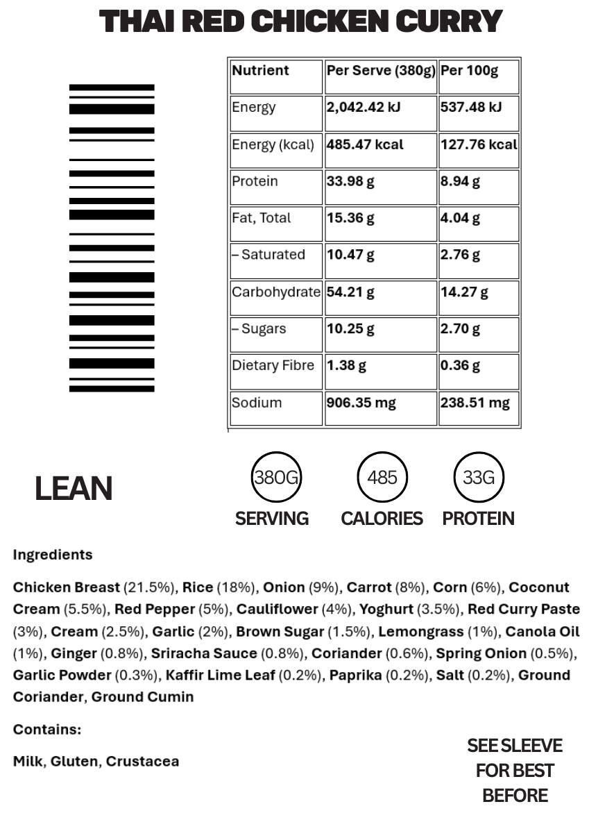 Thai Red chicken curry