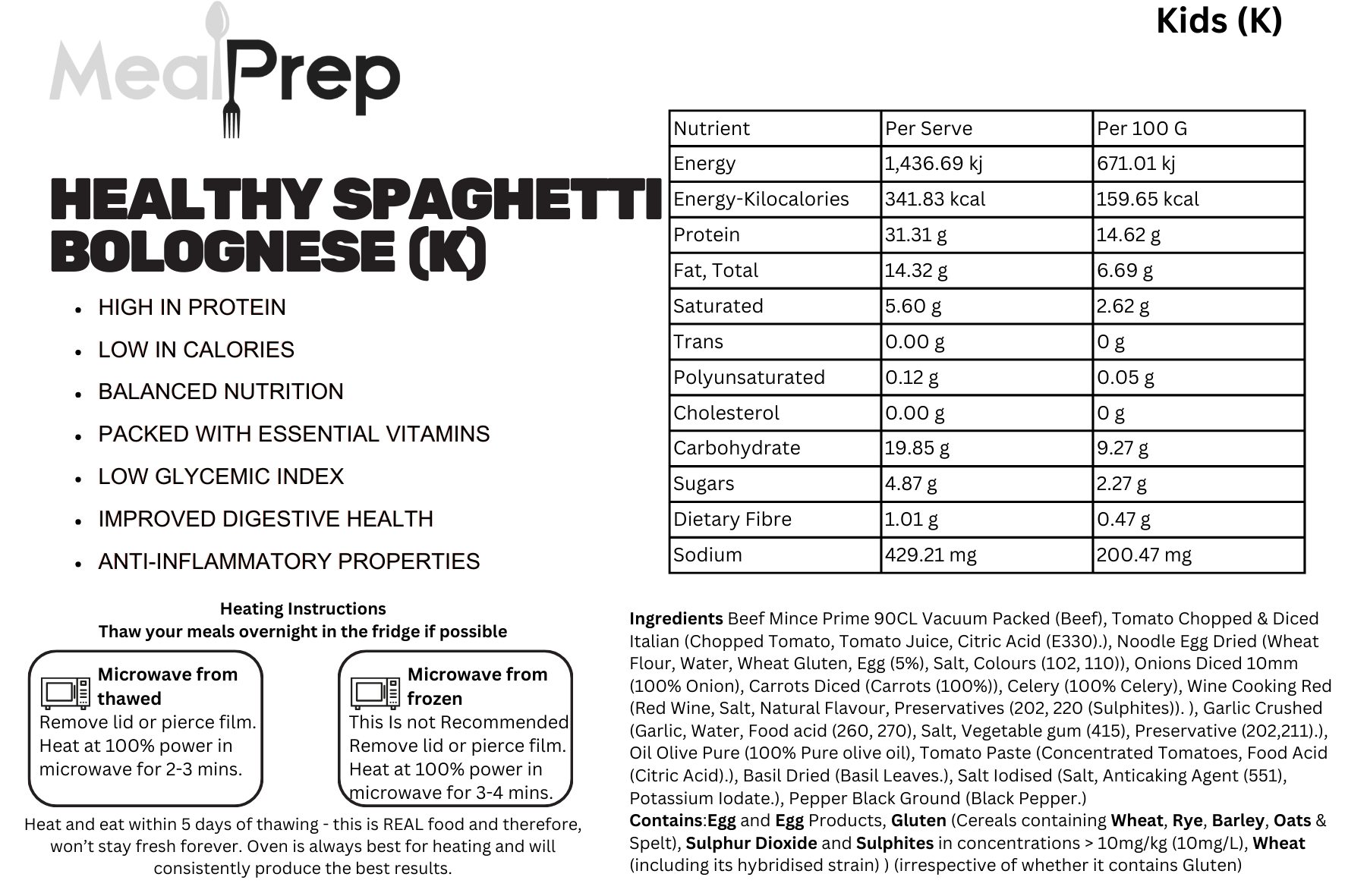 Healthy Spaghetti Bolognese