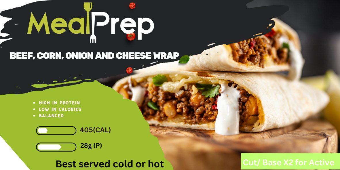 Cheese beef Burger Wrap