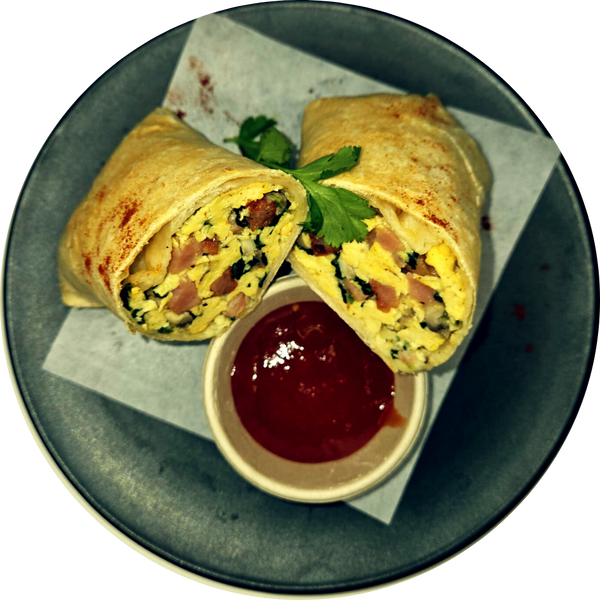 Eggs Benedict Breakfast wrap