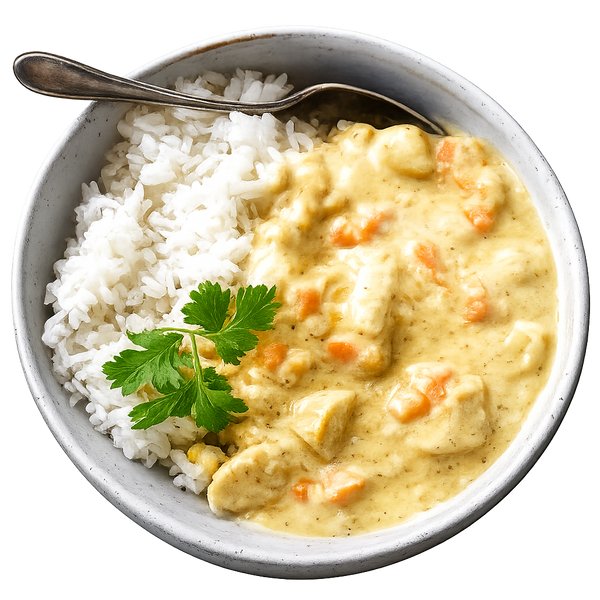 Thai Yellow chicken curry – high protein ready-made meal, snap-frozen and delivered NZ wide by MealPrep.nz