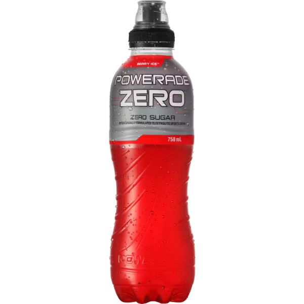 Powerade - Berry Ice zero sugar – high protein ready-made meal, snap-frozen and delivered NZ wide by MealPrep.nz