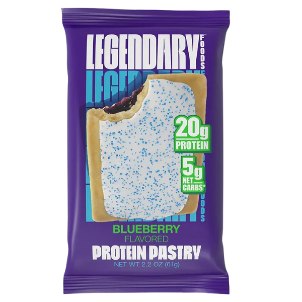Legendary foods Protein Pastry Blueberry – high protein ready-made meal, snap-frozen and delivered NZ wide by MealPrep.nz
