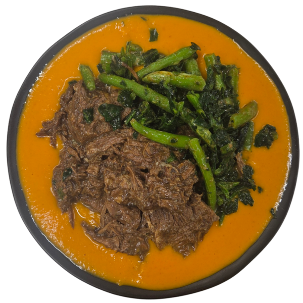 Balsamic Slow-Cooked Beef with Pumpkin Low-Carb