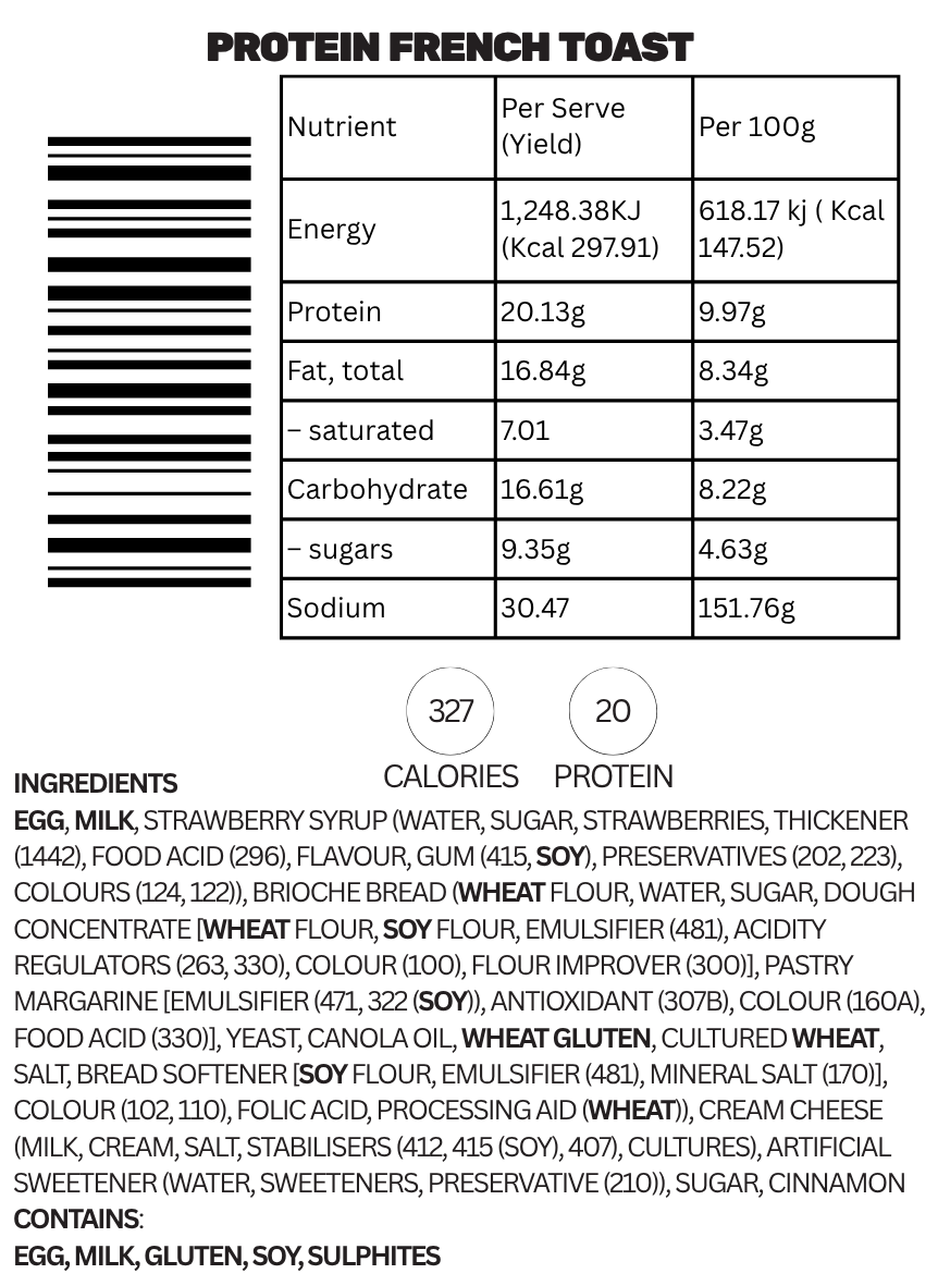 French Toast with Cream Cheese Sauce