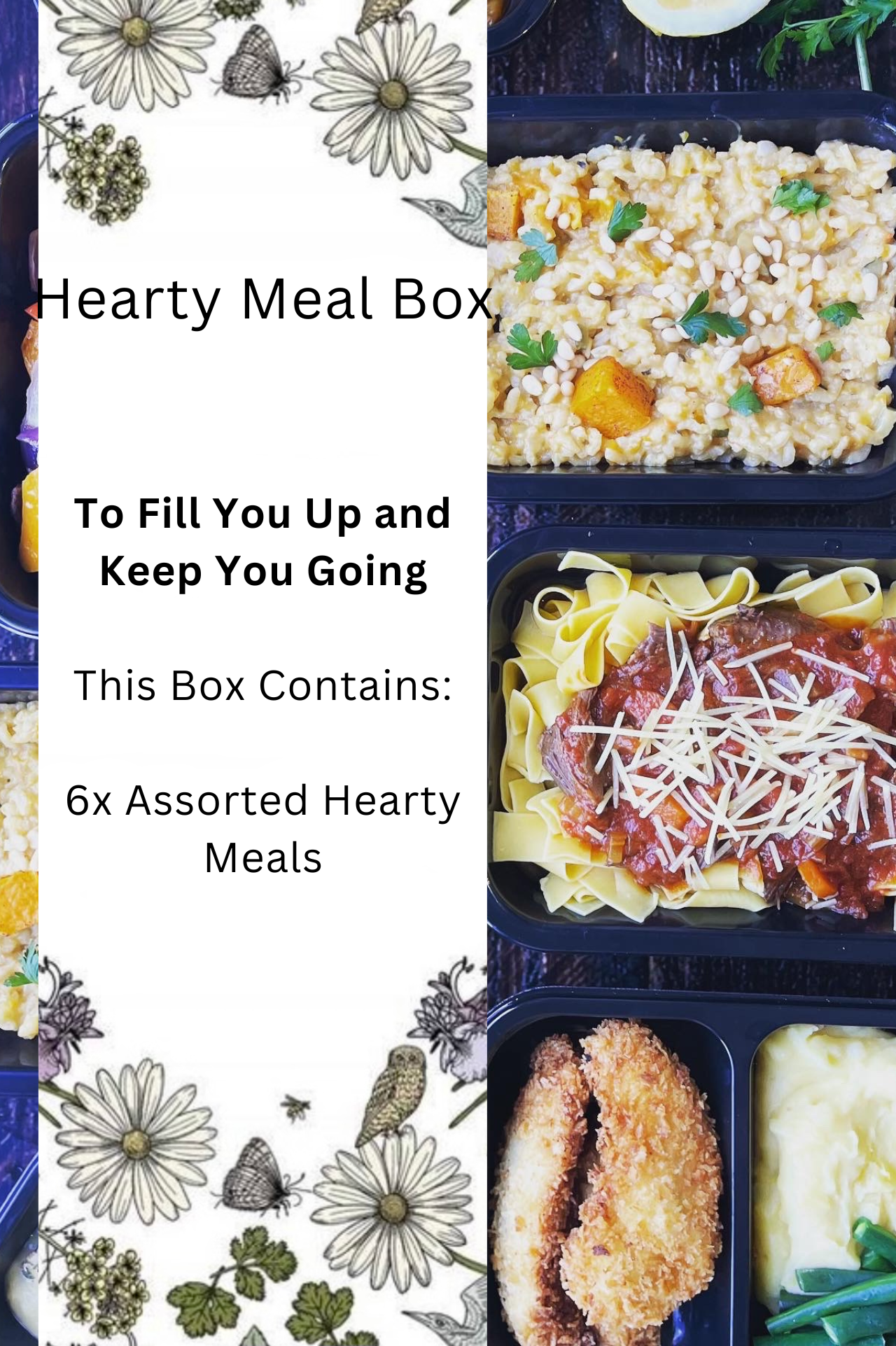 Mixed Meal Box - 6 Hearty Meals