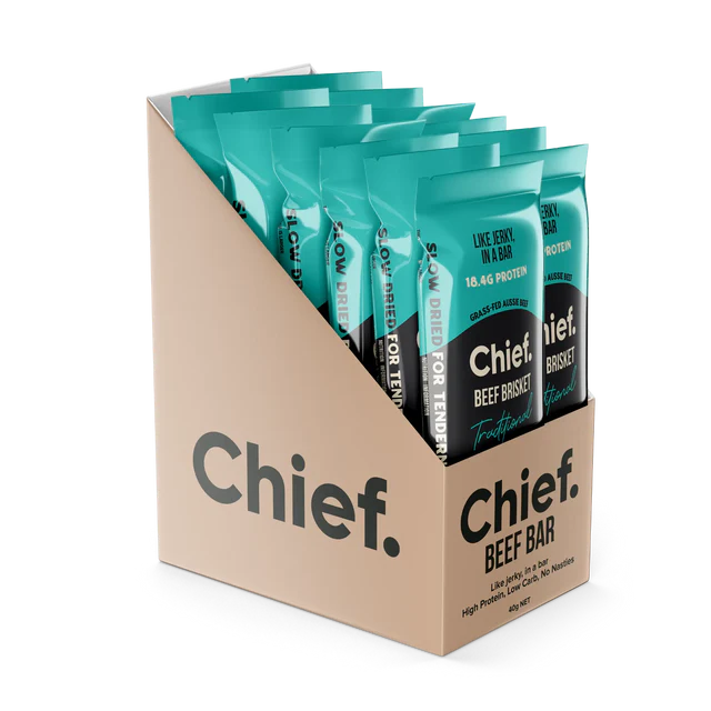 Chief Organic Beef Bar Traditional 40G