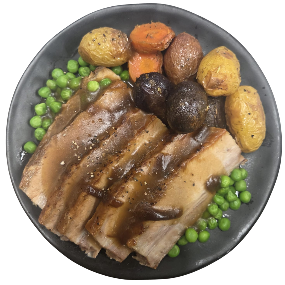 Slow Roast Pork Belly & Piccolo Potatoes  - Gourmet