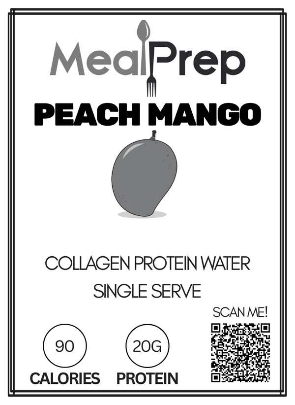 Nexus Protein Water Peach Mango Single Serve – high protein ready-made meal, snap-frozen and delivered NZ wide by MealPrep.nz
