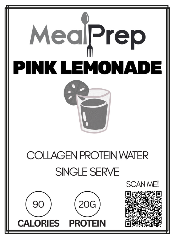Nexus Protein Water Pink Lemonade Single Serve – high protein ready-made meal, snap-frozen and delivered NZ wide by MealPrep.nz