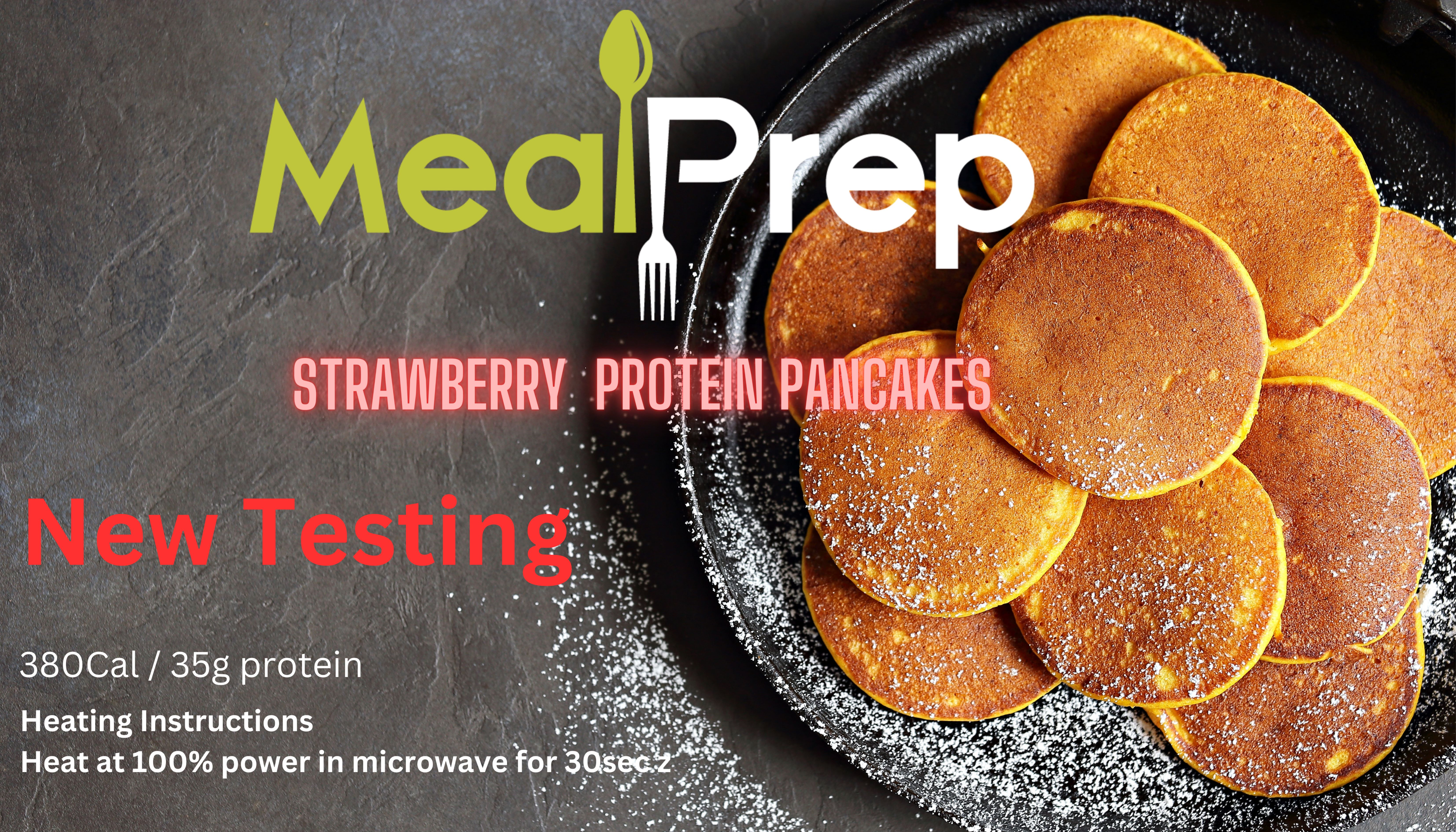 Strawberry Protein Pancakes