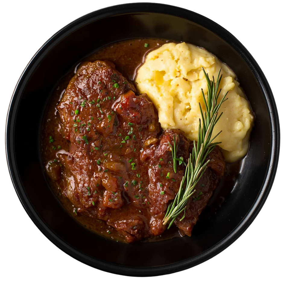 Gourmet Slow Cooked Beef With Mash