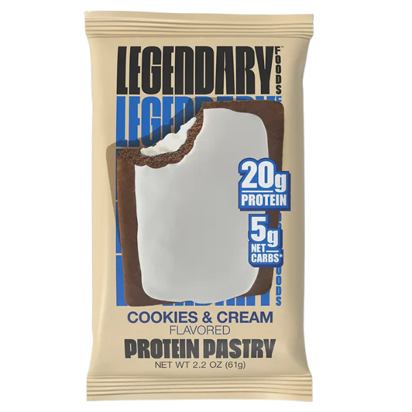 Legendary Foods Protein Pastry Cookies & Cream – high protein ready-made meal, snap-frozen and delivered NZ wide by MealPrep.nz