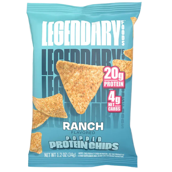 Legendary Foods Protein Pop Chips Ranch 34G – high protein ready-made meal, snap-frozen and delivered NZ wide by MealPrep.nz