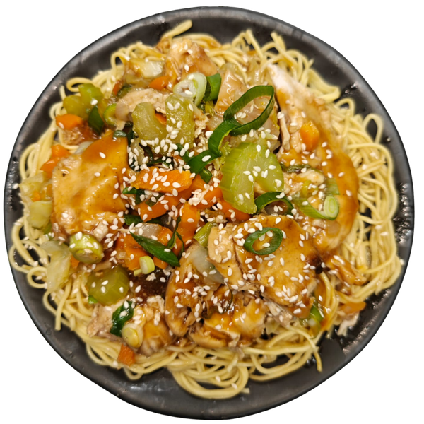 Chicken Chow Mein – high protein ready-made meal, snap-frozen and delivered NZ wide by MealPrep.nz