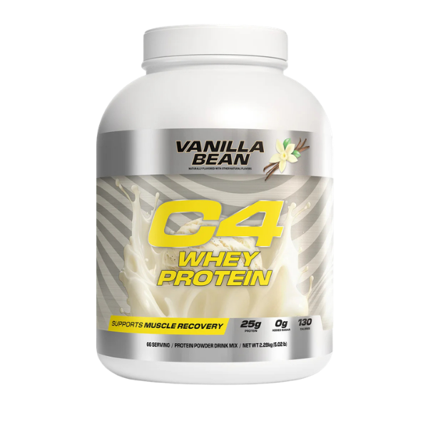 Cellucor C4 Whey Protein Powder Vanilla Bean 66 Serves – high protein ready-made meal, snap-frozen and delivered NZ wide by MealPrep.nz