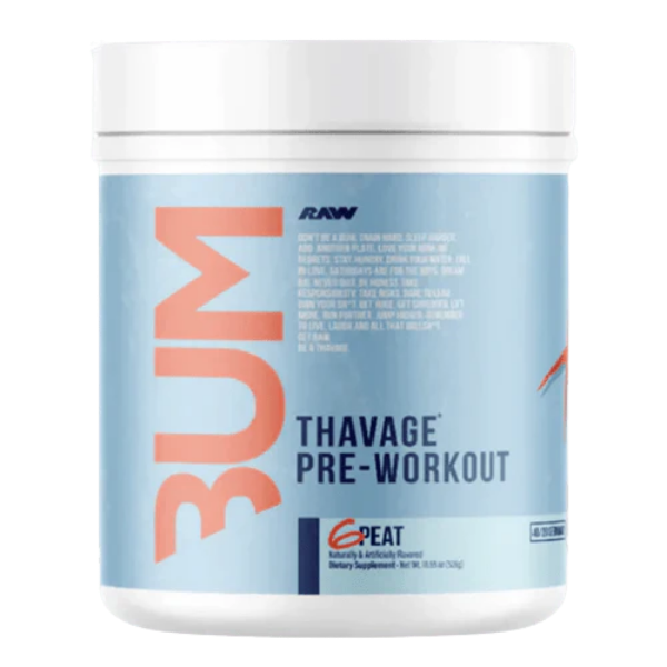 CBUM Thavage Pre-Workout 6Peat 40 Serves – high protein ready-made meal, snap-frozen and delivered NZ wide by MealPrep.nz