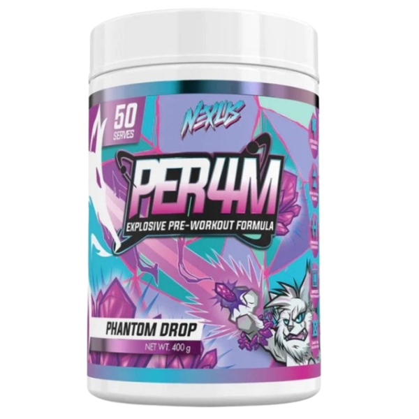 Nexus Per4m Pre-Workout Phantom Drop 50 Serves – high protein ready-made meal, snap-frozen and delivered NZ wide by MealPrep.nz