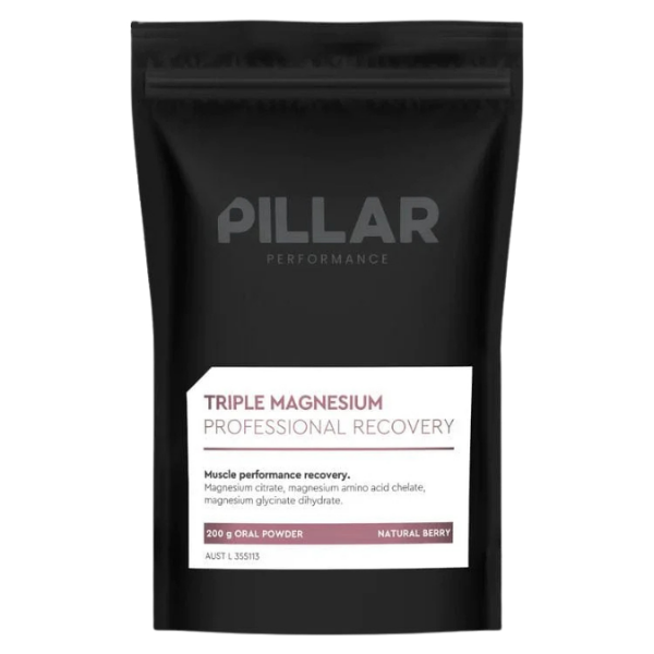 Pillar Triple Magnesium Natural Berry 200g Powder Pouch – high protein ready-made meal, snap-frozen and delivered NZ wide by MealPrep.nz