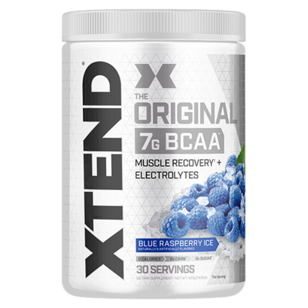 Xtend 30 Serve Blue Raspberry Ice Bcaas+Electrolytes – high protein ready-made meal, snap-frozen and delivered NZ wide by MealPrep.nz