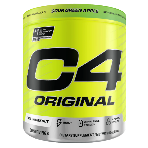 C4 Original Pre Workout Green Apple 30 Serves New Formula