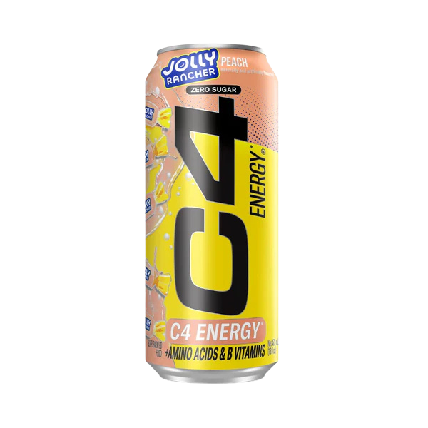 C4  Energy Peach Jolly Rancher 473ml – high protein ready-made meal, snap-frozen and delivered NZ wide by MealPrep.nz