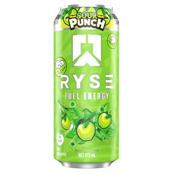 Ryse Energy Sour Punch Green Apple 473ml