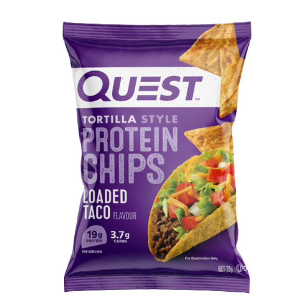 Quest - Loaded Taco Protein Chips – high protein ready-made meal, snap-frozen and delivered NZ wide by MealPrep.nz