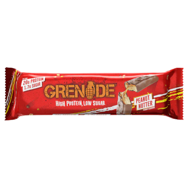 GRENADE PROTEIN BAR Peanut Nutter 60g – high protein ready-made meal, snap-frozen and delivered NZ wide by MealPrep.nz