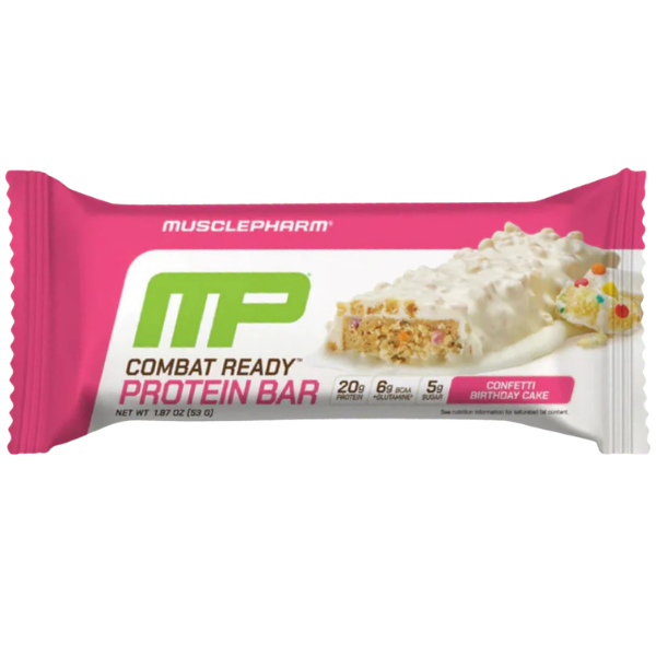 Musclepharm protein bar confetti birthday cake 63g