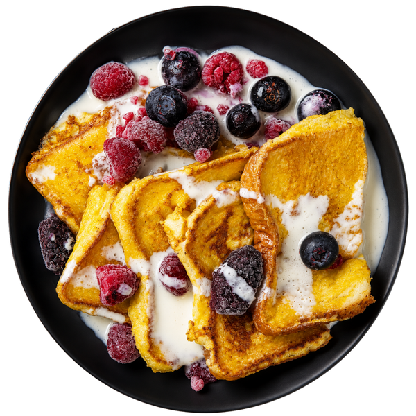 Mixed Berry French Toast – high protein ready-made meal, snap-frozen and delivered NZ wide by MealPrep.nz