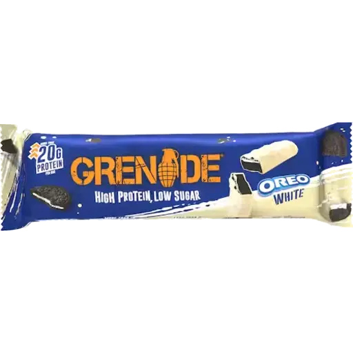 Grenade Protein bar - Oreo White – high protein ready-made meal, snap-frozen and delivered NZ wide by MealPrep.nz