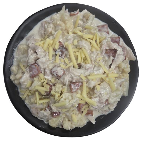 Chicken & Bacon "Mac" - Low Carb – high protein ready-made meal, snap-frozen and delivered NZ wide by MealPrep.nz